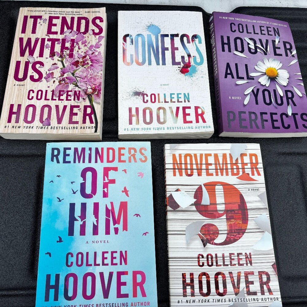 Colleen Hoover Book Lot of 5 Reminders of Him Nov 9 Confess All Your Perfects
